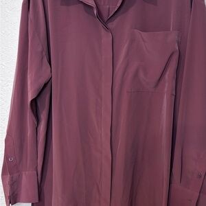 Nine West Women's Burgundy High Low Skirt